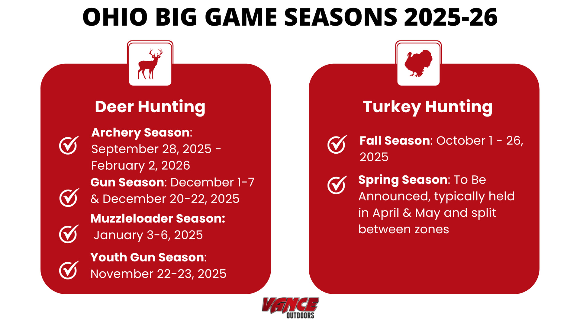 Ohio Big Game Season 2025-2026