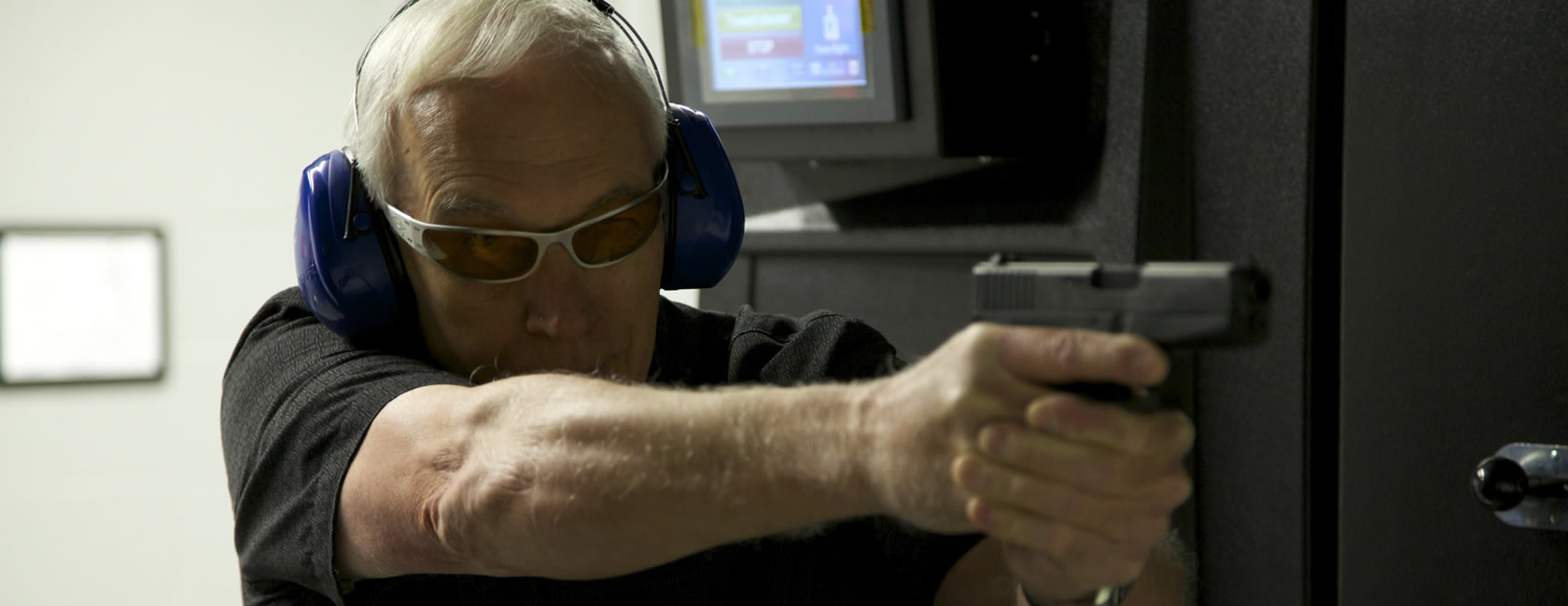 Jim Triplett Firing the First Shots Down Range